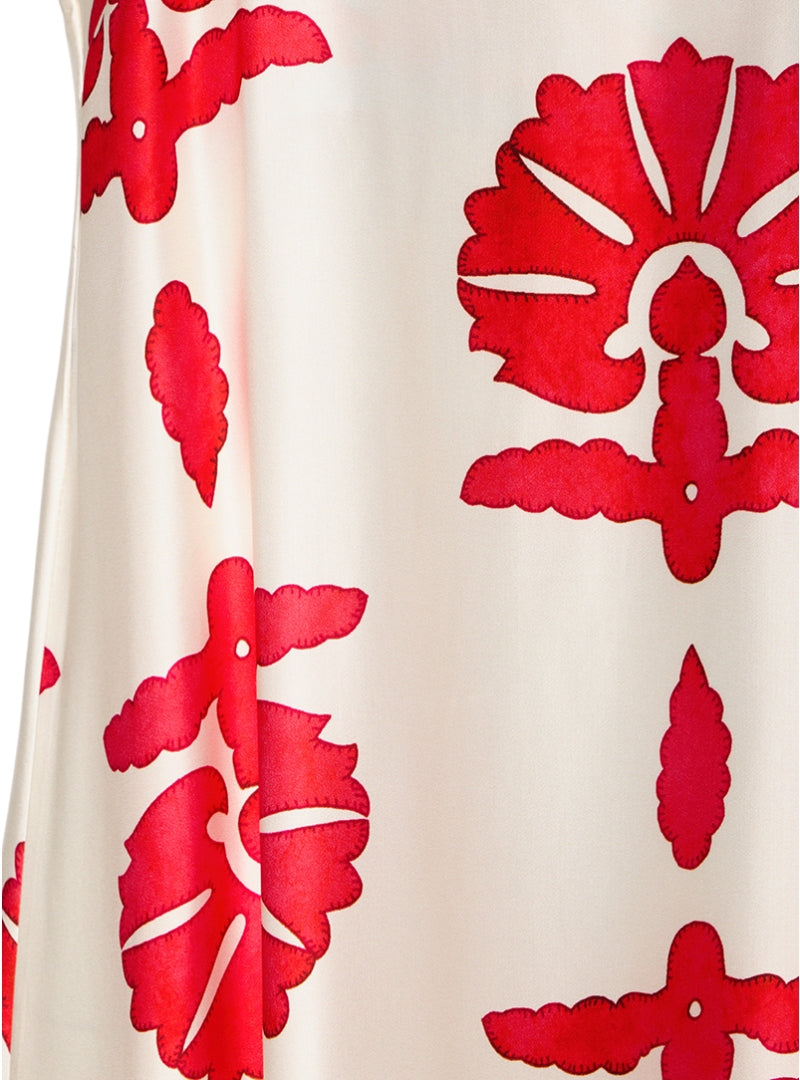 SATIN LONGDRESS S25A175SD040 RED ANONYME 