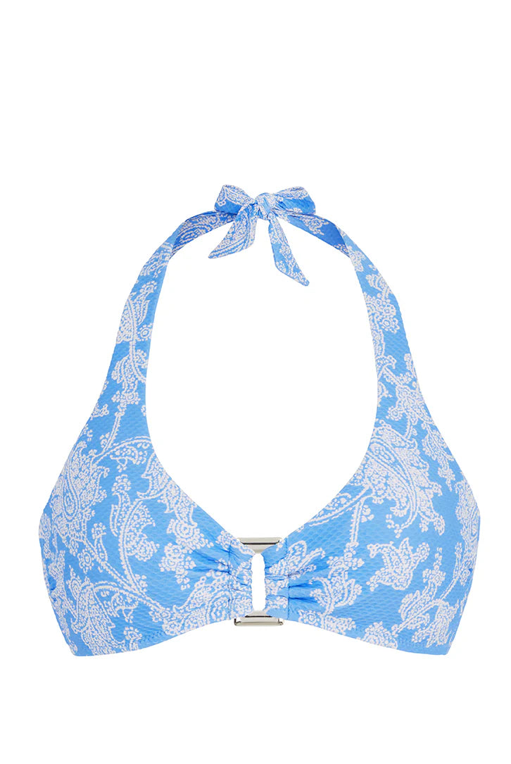 Playa Paraiso Halterneck Rectangle Top 25SSPP07 PRT-PRT HEIDI KLEIN 