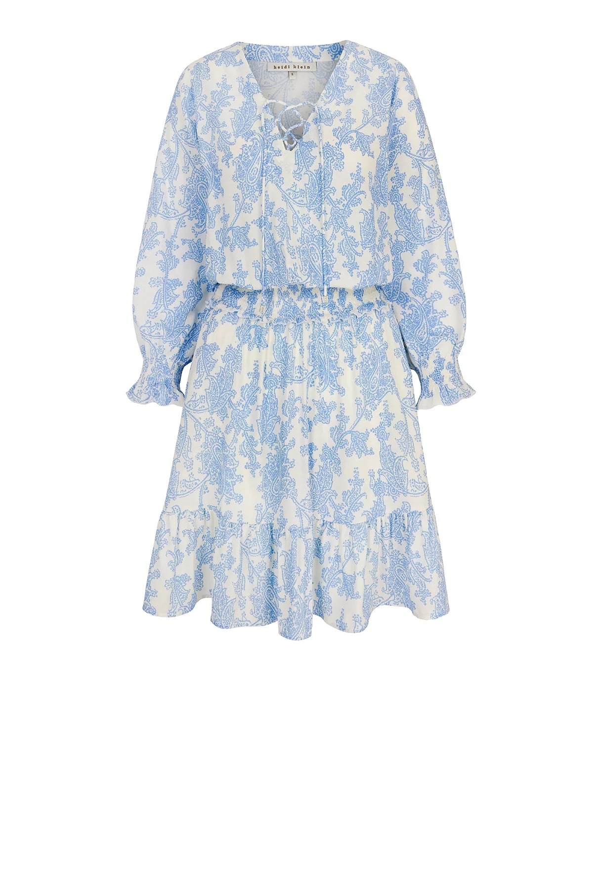 Playa Paraiso Smocked Waist Tiered Mini Dress 25SSPP97 PRT-PRT HEIDI KLEIN 