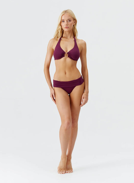 Brussels Bordeaux Bikini Top BRUSSELS TOP CR BRD MELISSA ODABASH 
