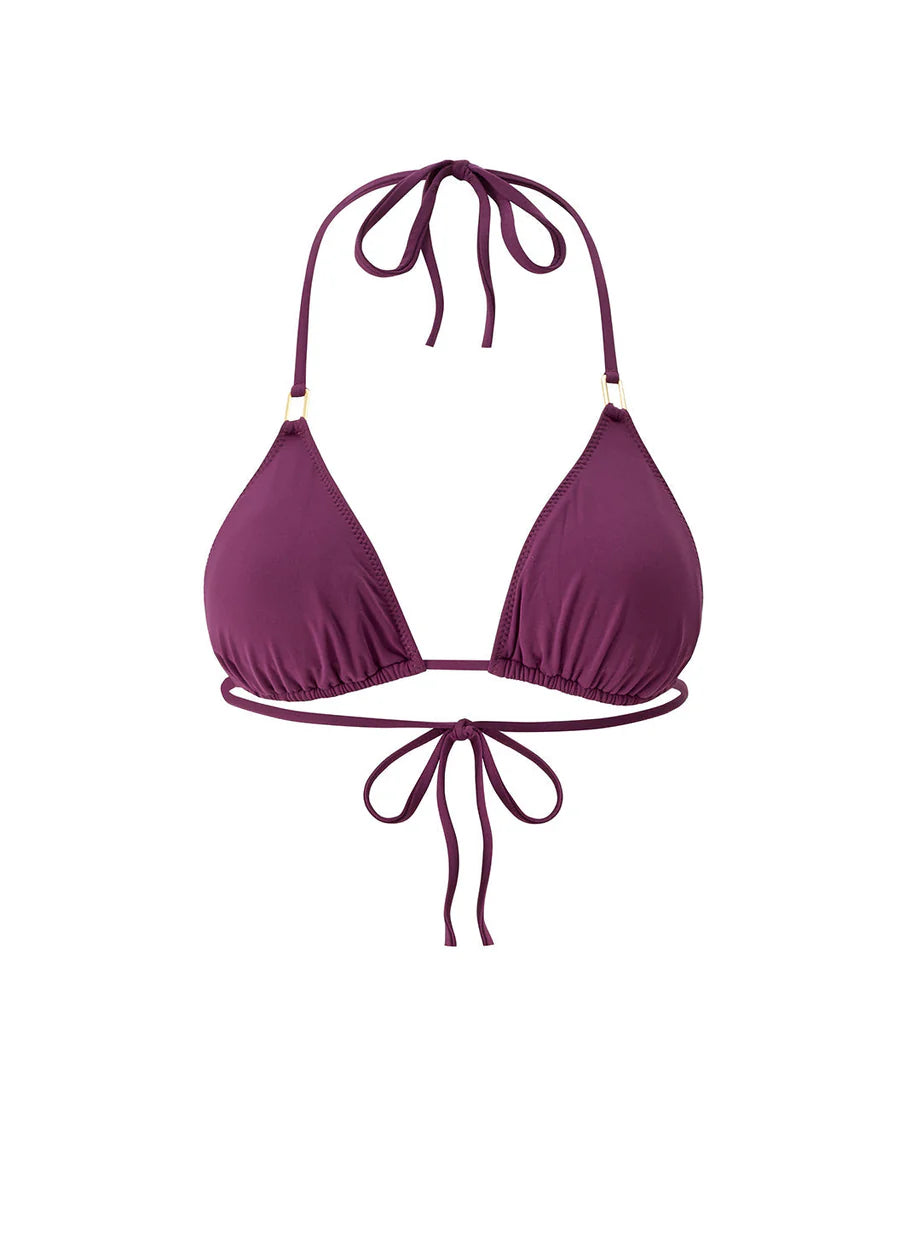 Cancun Bordeaux Bikini Top CANCUN TOP CR BRD MELISSA ODABASH 