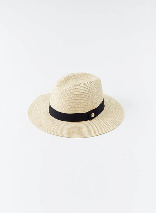 Fedora Hat FEDORA CR BEIG/BLK MELISSA ODABASH 