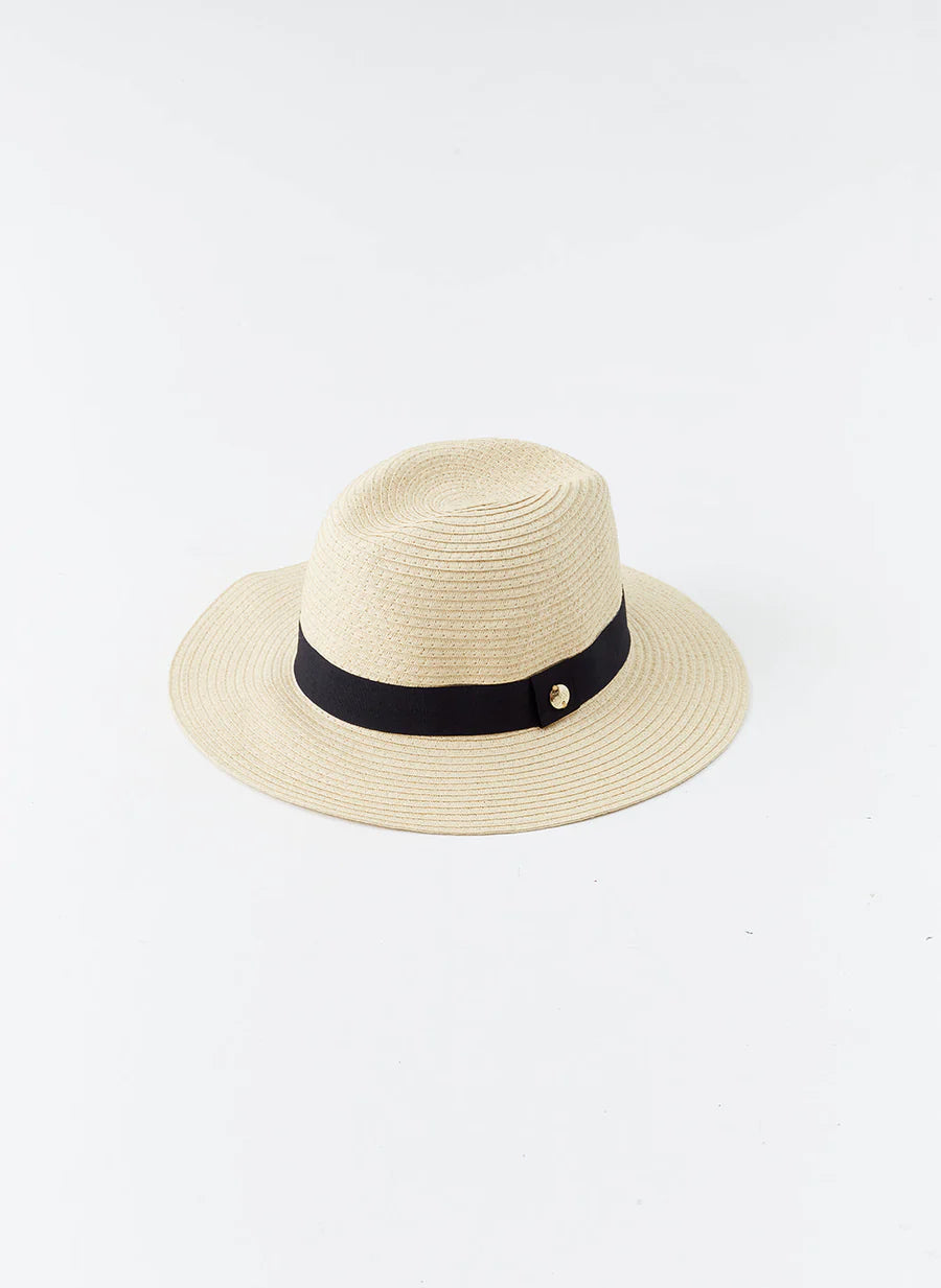 Fedora Hat FEDORA CR BEIG/BLK MELISSA ODABASH 