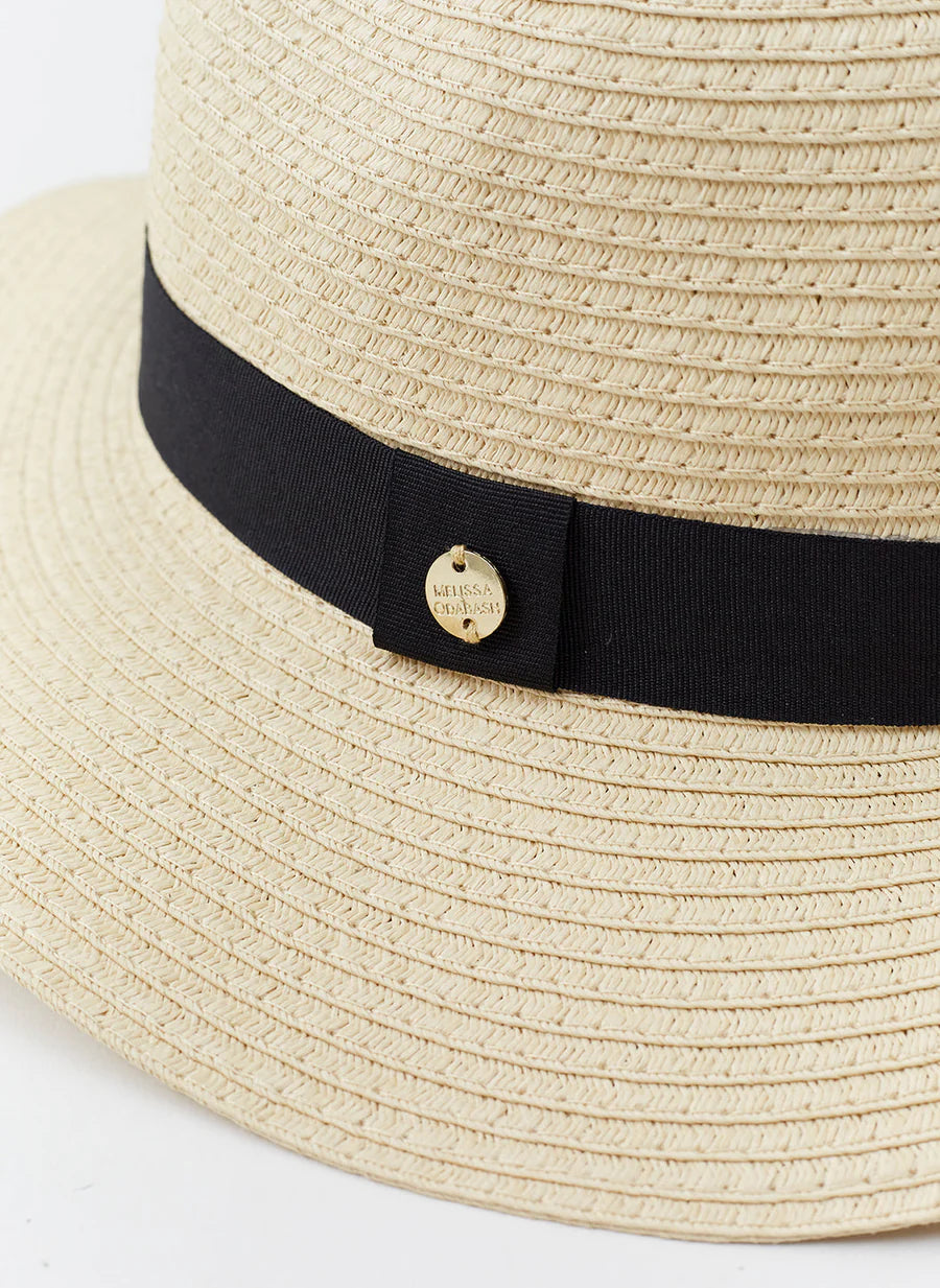 Fedora Hat FEDORA CR BEIG/BLK MELISSA ODABASH 