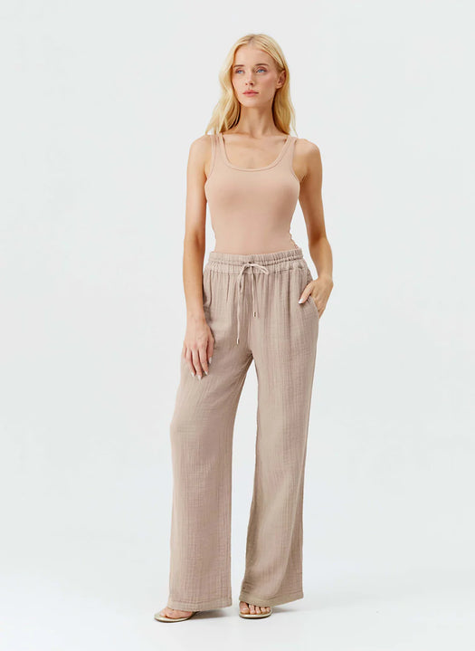 Krissy Beige Trousers KRISSY CR BEIG MELISSA ODABASH 