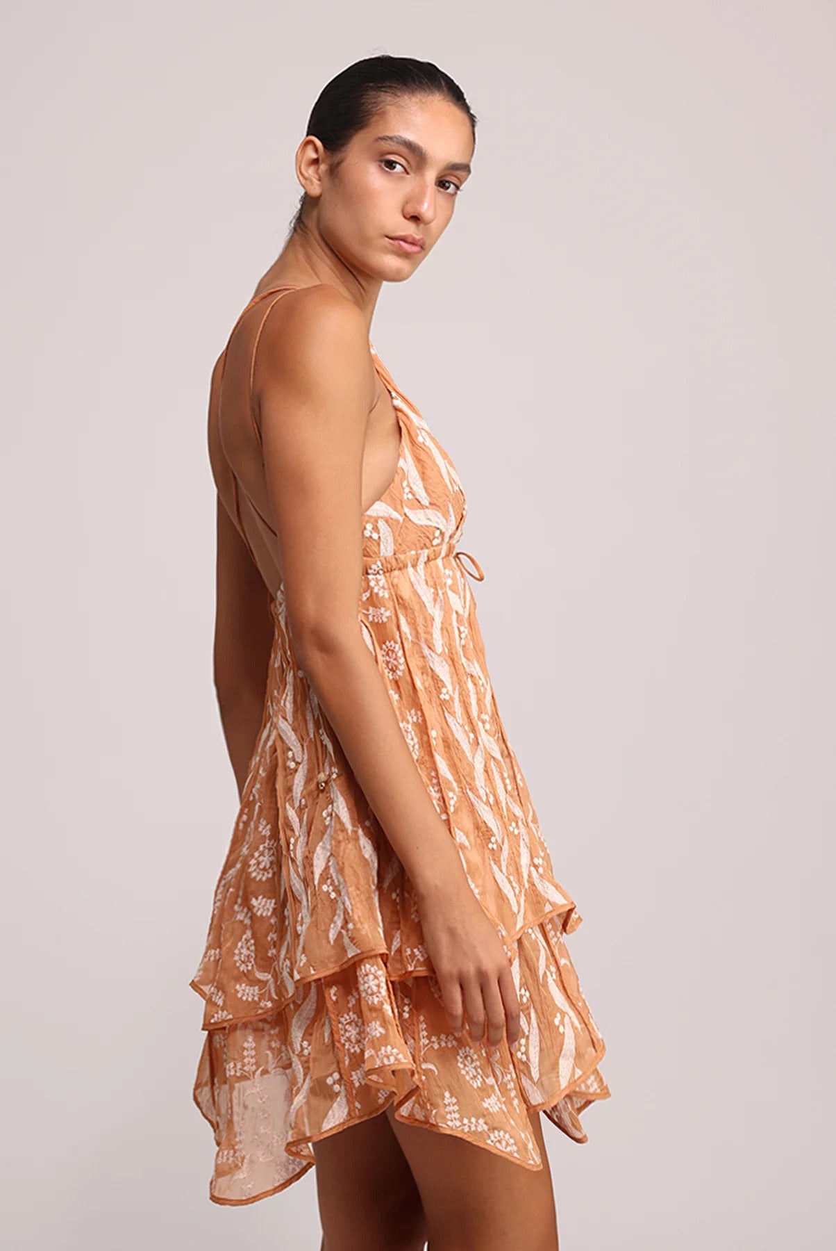 BESSIE DRESS S25D20645 TERRACOTTA SABINA MUSAYEV 