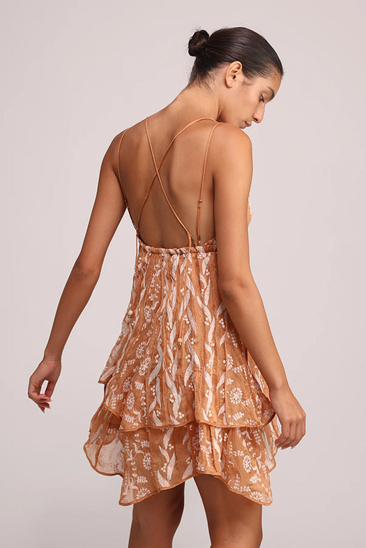 BESSIE DRESS S25D20645 TERRACOTTA SABINA MUSAYEV 