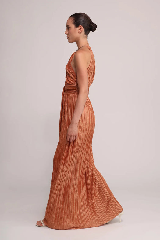 SOPHIA DRESS S25D20651 CARAMEL SABINA MUSAYEV 