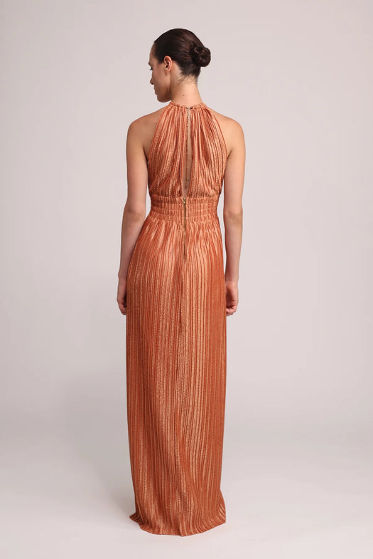SOPHIA DRESS S25D20651 CARAMEL SABINA MUSAYEV 