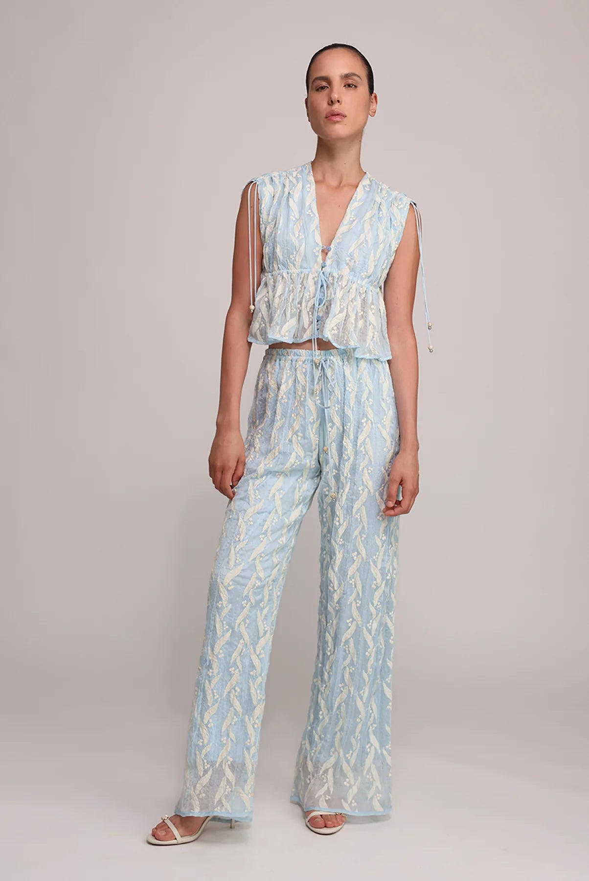 HEARTLY PANTS S25P50193 AQUA SABINA MUSAYEV 