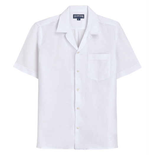 Bowling Linen Shirt 25160066 010V VILEBREQUIN 