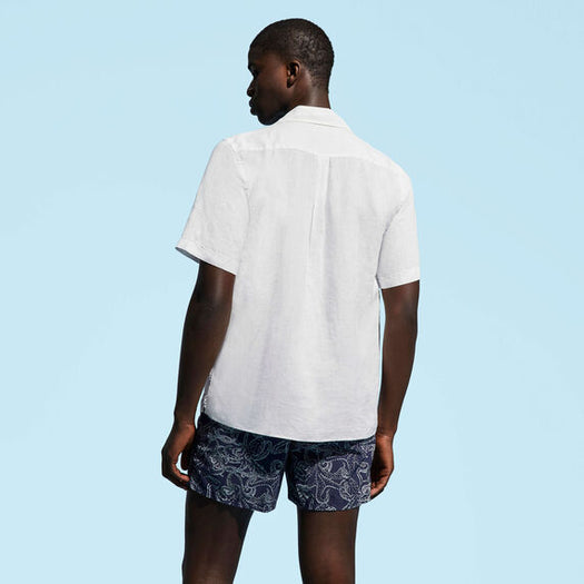 Bowling Linen Shirt 25160066 010V VILEBREQUIN 