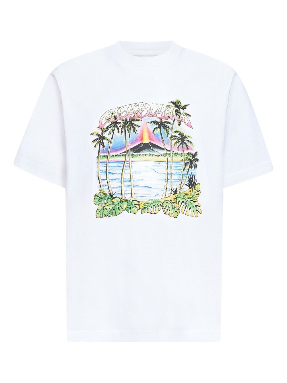 volcano-print logo T-shirt M-SP26-JTS-001-22 VOLCANO CASABLANCA 