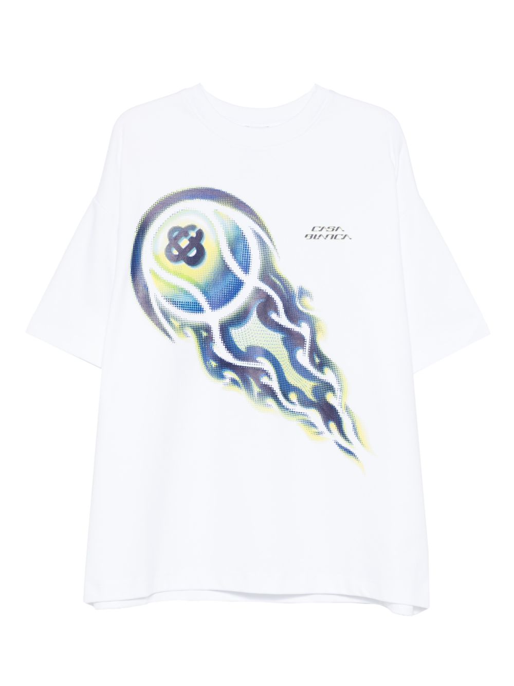 flaming tennis ball tee T-shirt M-SP26-JTS-064-01 FLAMING TENNIS BALL CASABLANCA 