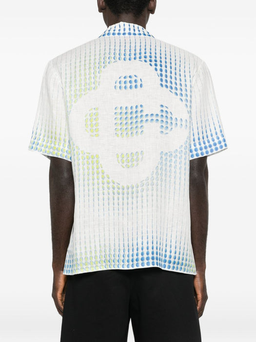 dots cuban-collar graphic shirt M-SP26-SH-003-05 DOTS CASABLANCA 