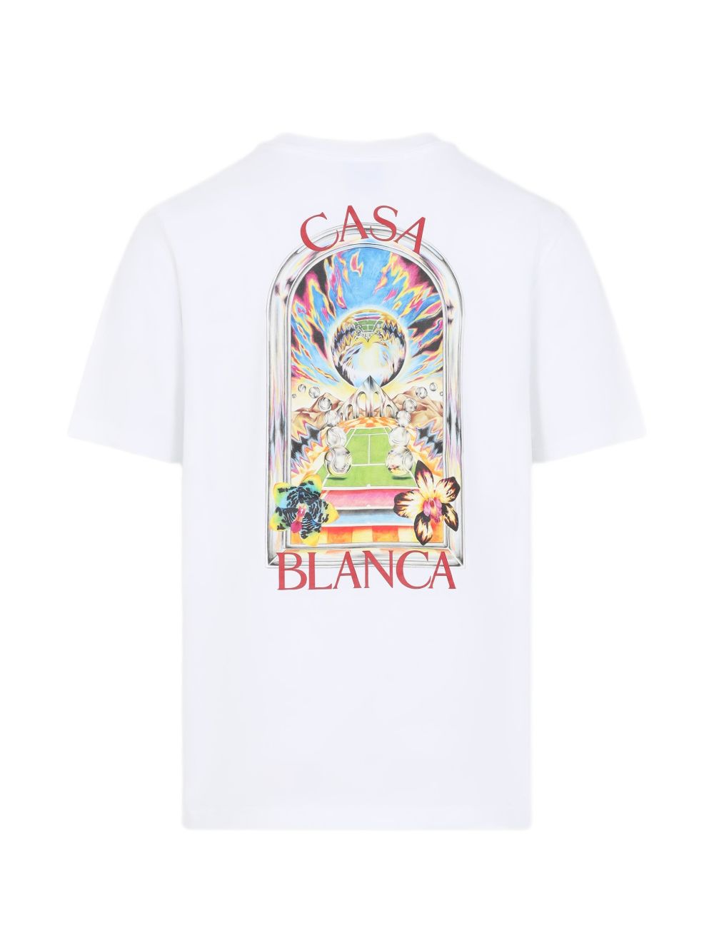 Tennis Landscape Short Sleeve T-Shirt M-SS26-JTS-001-15 TENNIS LANDSCAPE CASABLANCA 