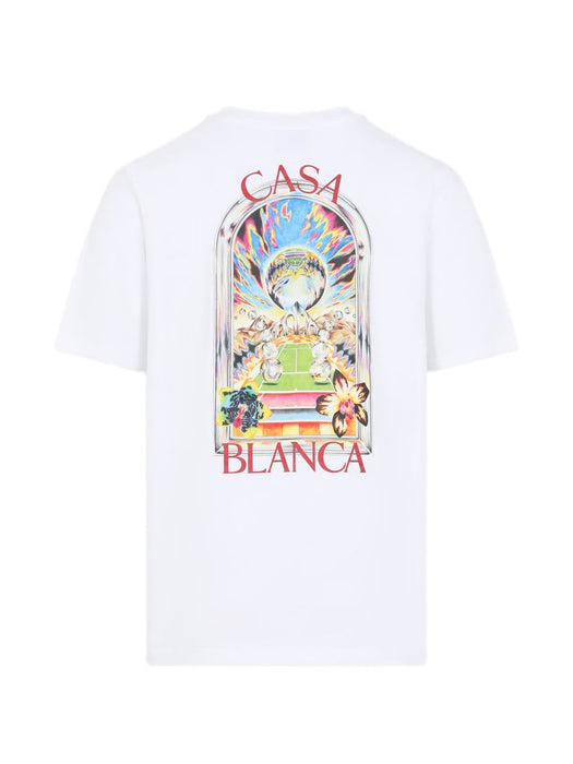 Tennis Landscape Short Sleeve T-Shirt M-SS26-JTS-001-15 TENNIS LANDSCAPE CASABLANCA 