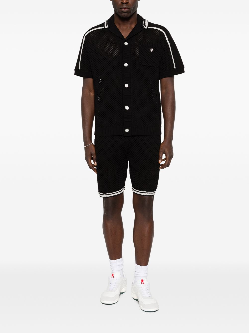 striped shirt M-SS26-KW-1320-01 BLACK CASABLANCA 