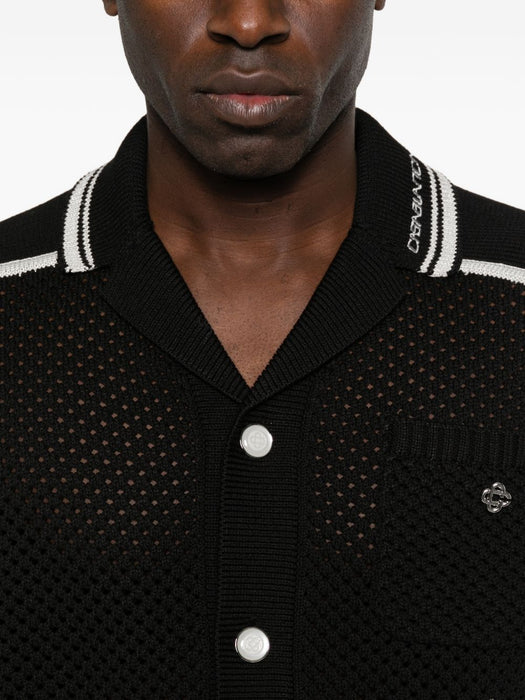 striped shirt M-SS26-KW-1320-01 BLACK CASABLANCA 