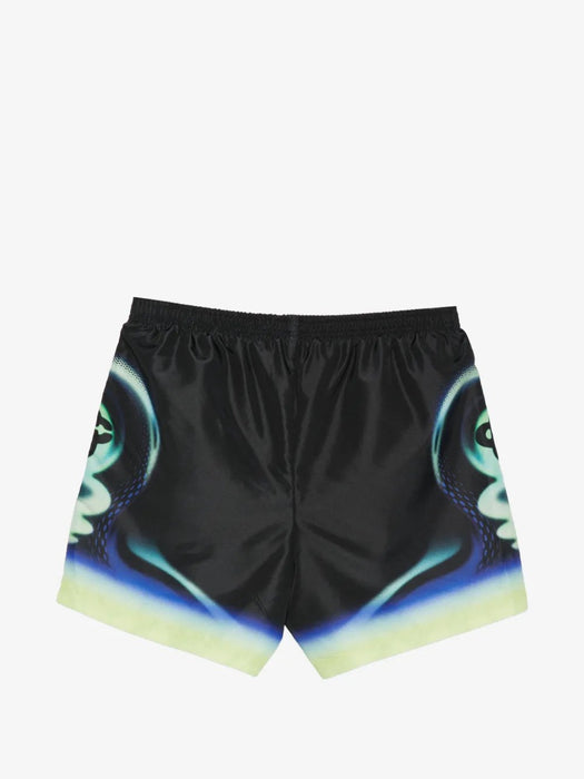 Sporchid Printed Swim Short M-SS26-TR-032-01 SPORCHID BLACK CASABLANCA 