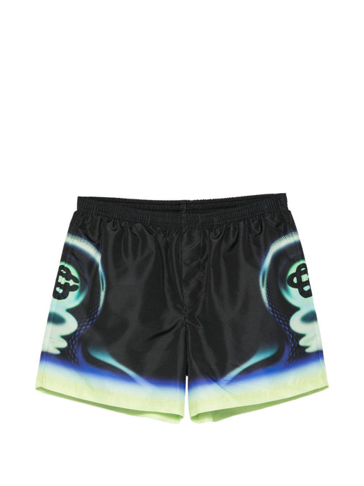 Sporchid Printed Swim Short M-SS26-TR-032-01 SPORCHID BLACK CASABLANCA 