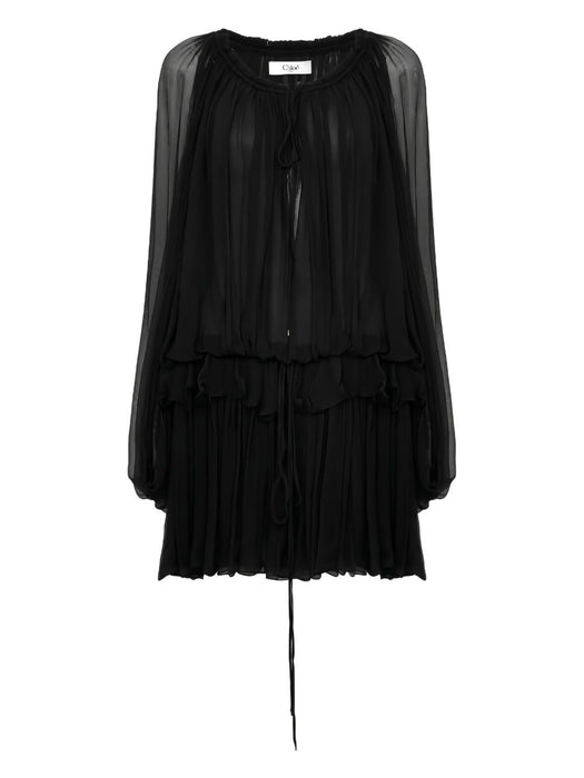 long-sleeved mini dress 26SRO02001 001 CHLOÉ 