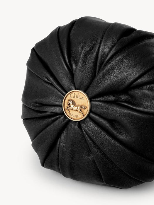 shoulder bag with chain in pleated leather 26US765S27 001 CHLOÉ 