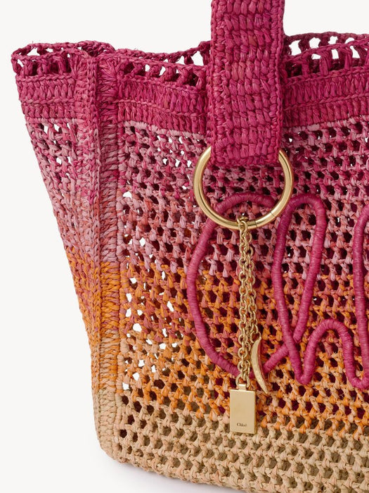 Summer Banana east-west tote bag in raffia 26US904S14 8ZA CHLOÉ 
