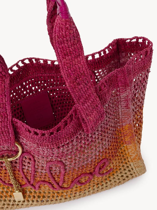Summer Banana east-west tote bag in raffia 26US904S14 8ZA CHLOÉ 