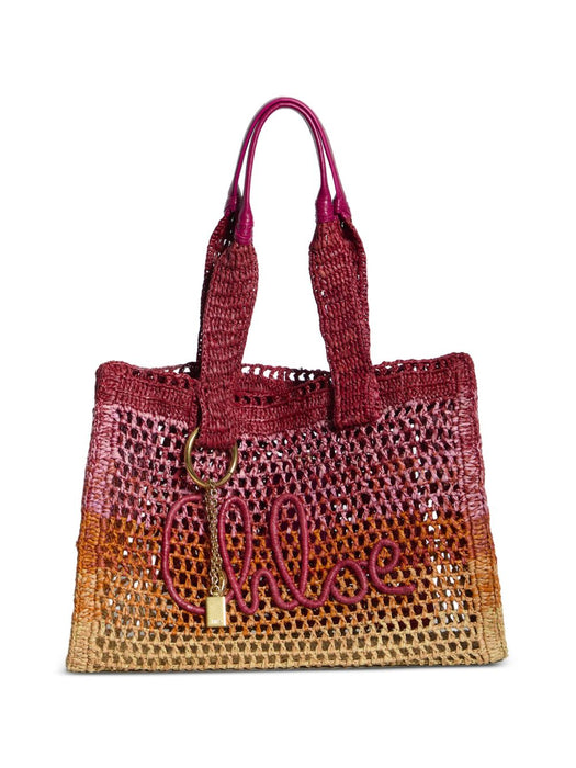 Summer Banana east-west tote bag in raffia 26US904S14 8ZA CHLOÉ 
