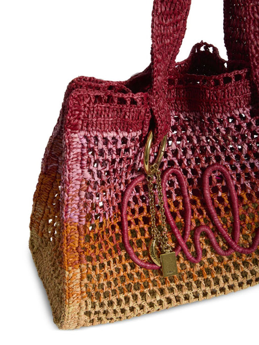 Summer Banana east-west tote bag in raffia 26US904S14 8ZA CHLOÉ 