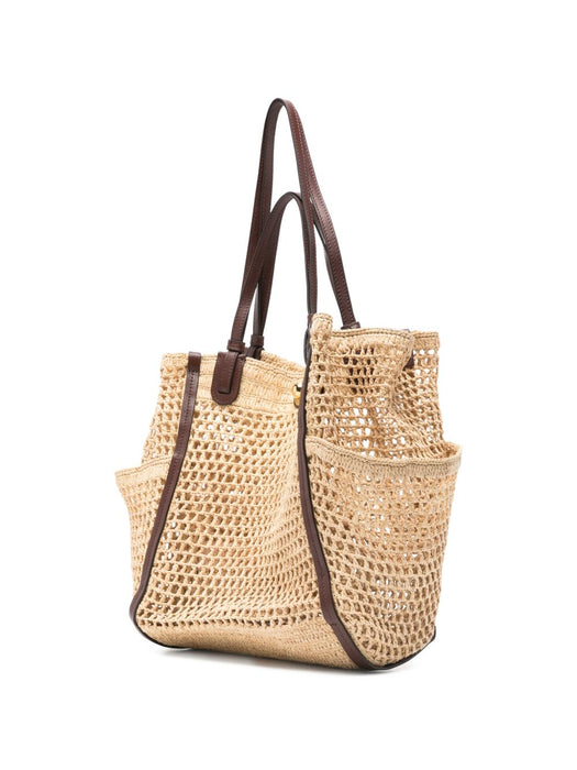 Chloé Iconic double carry bag in raffia 26US906P08 24P CHLOÉ 
