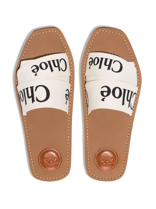 Woody logo-detail sandals C22U188Z3 101 CHLOÉ 