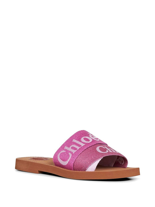 logo-print sandals C23U188EF 595 CHLOÉ 