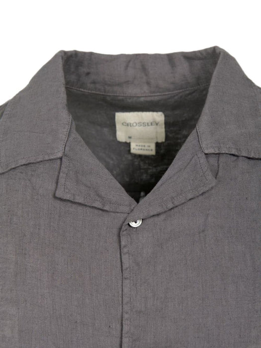 MEN'S SHIRT CROSSLEY JEDLERWP LINEN DARK BROWN JEDLERWP 1295 CROSSLEY 