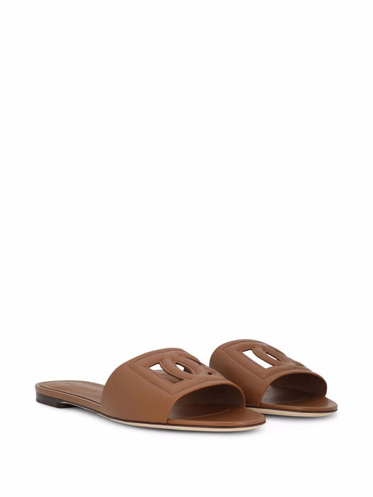 DG Logo leather sandals CQ0436 AY32981236 DOLCE & GABBANA 