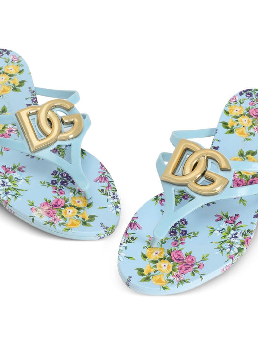 logo floral print flip-flops CW2418 AY850HC5XL DOLCE & GABBANA 
