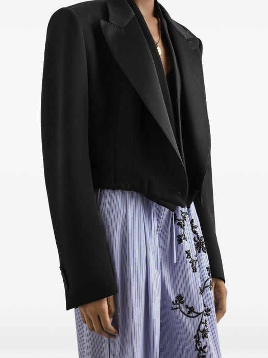 Sicilia double-breasted jacket in wool gabardine F29WLT FU21EN0000 DOLCE & GABBANA 