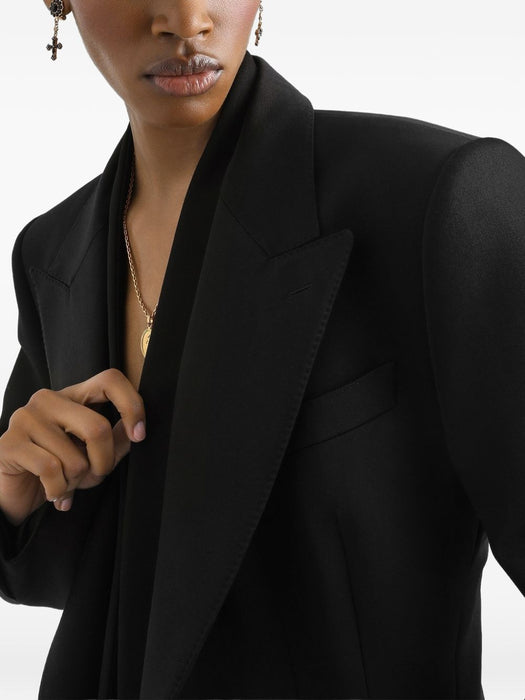 Sicilia double-breasted jacket in wool gabardine F29WLT FU21EN0000 DOLCE & GABBANA 
