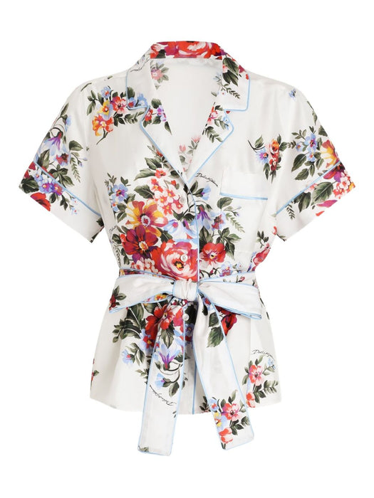 floral-print tie shirt F5S23T IS11IHA5ZO DOLCE & GABBANA 