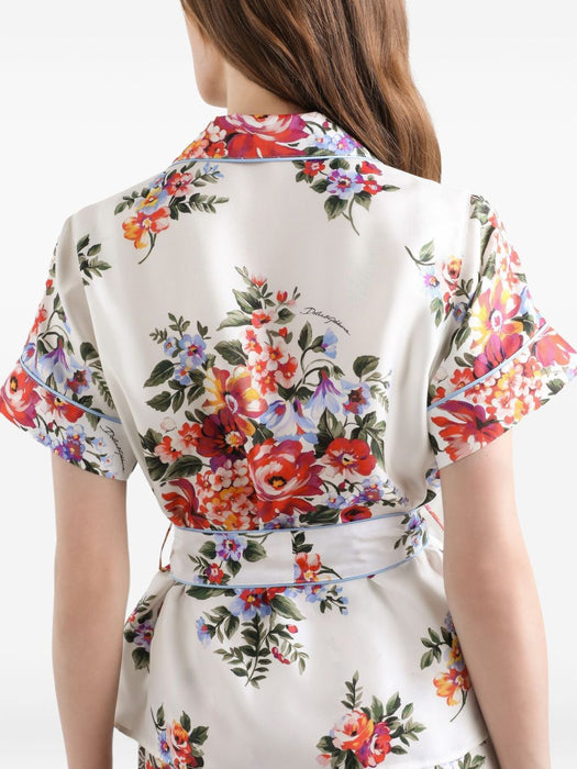 floral-print tie shirt F5S23T IS11IHA5ZO DOLCE & GABBANA 