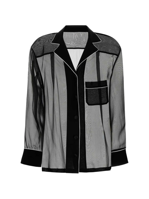 Sheer piping-detail shirt F5U37T FU1ATN0000 DOLCE & GABBANA 