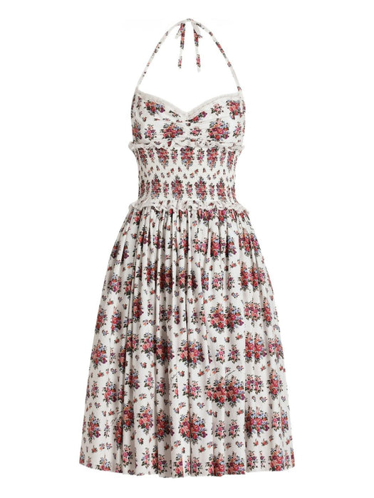 floral halterneck mini dress F60F8T HS5UAHA5XK DOLCE & GABBANA 