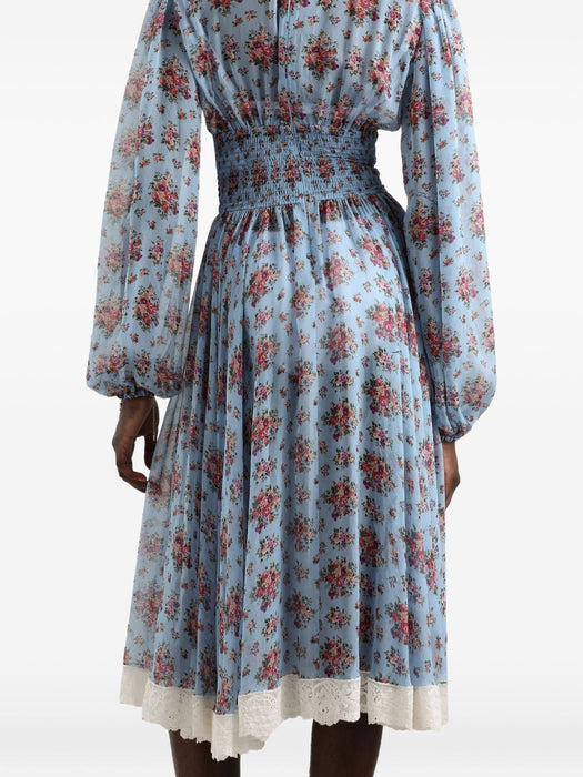 floral-print tie-detail dress F611ZT IS10FHC5XK DOLCE & GABBANA 