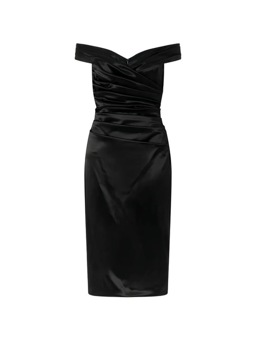 Off-shoulder pleated dress F612RT FURADN0000 DOLCE & GABBANA 