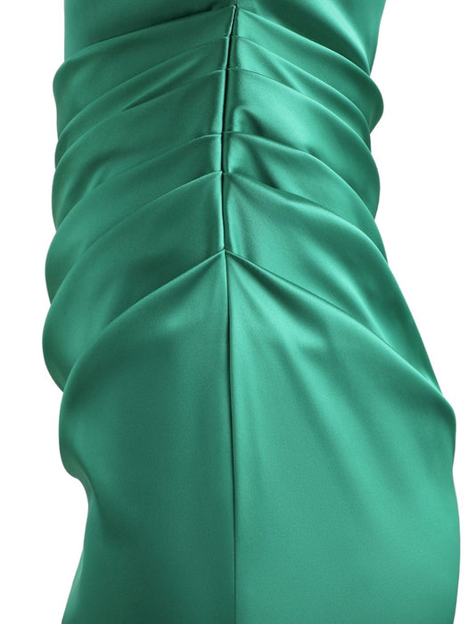 one-shoulder draped midi dress F6G1GT FURADVA402 DOLCE & GABBANA 