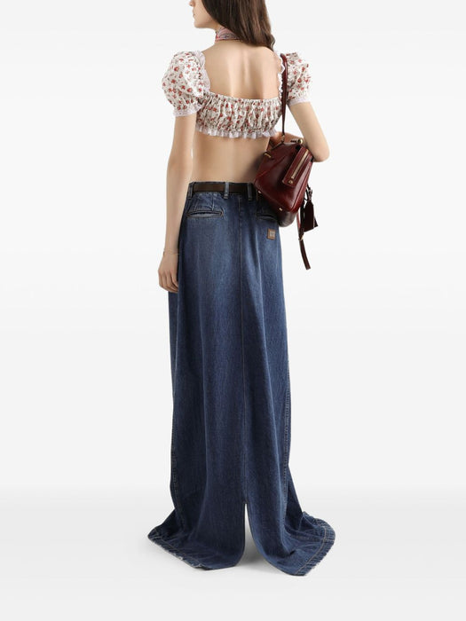 floral-print cropped top F7BG2T HS5UBHA5XJ DOLCE & GABBANA 
