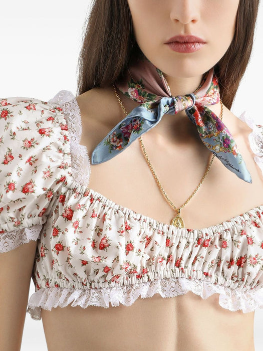 floral-print cropped top F7BG2T HS5UBHA5XJ DOLCE & GABBANA 