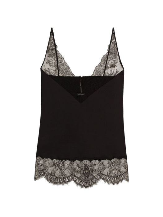 Silk Satin Top F7BN5T FU1AUN0000 DOLCE & GABBANA 