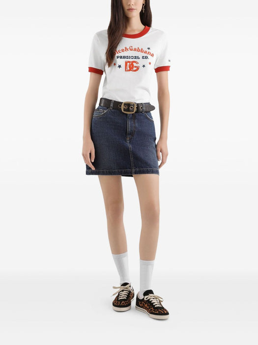 logo-print cotton T-shirt F8N08T GDDNGW0001 DOLCE & GABBANA 